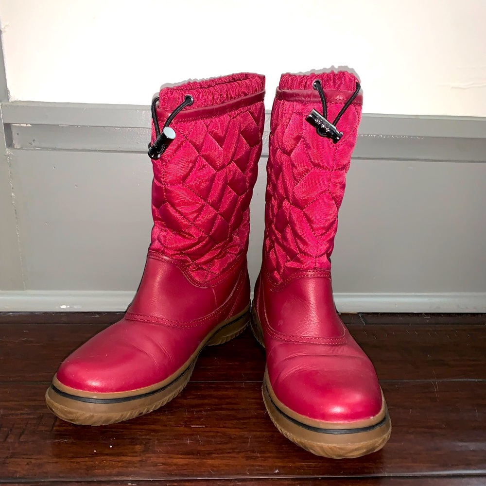 Coach Sparrow Red Boots - Size 8